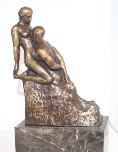 Bronze skulptur figur - bronze,