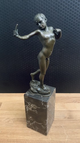 Bronzefigur jüngling cm - bronzefigur, 33
