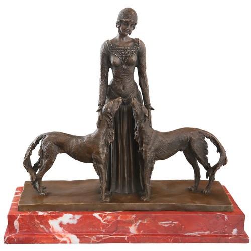 Art deco bronze figur forever - art,