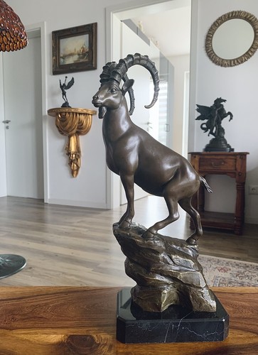 Bronzefigur steinbock - steinbock, m