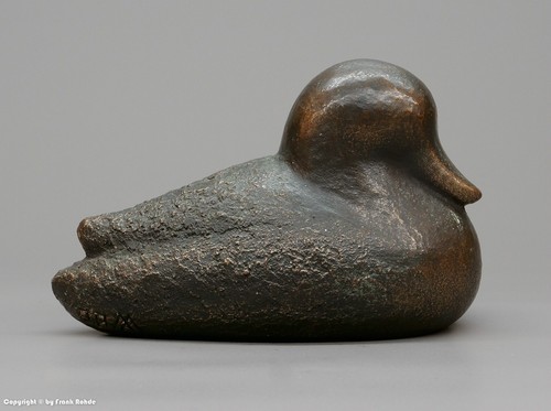 Figur aus bronze ente - figur,