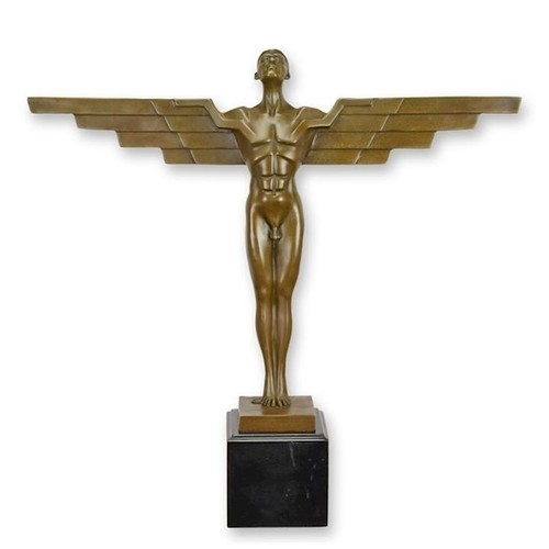 Schöne art deco bronzefigur - art,