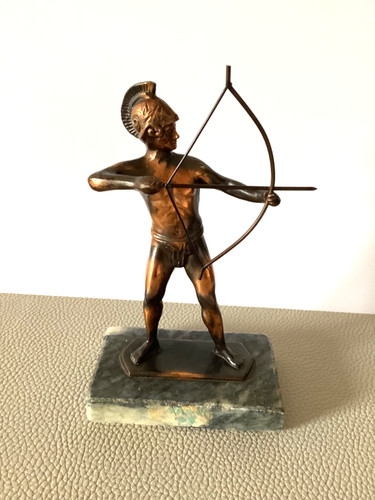 Echte bronze figur - echte,