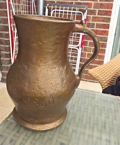 Messing bronze 1880 krug - messing,