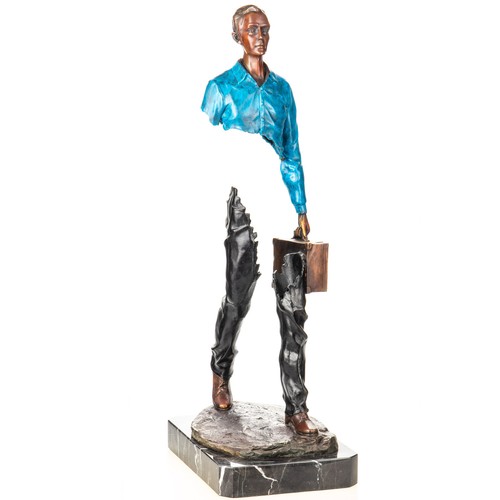 Bronze skulptur farbige - bronze,
