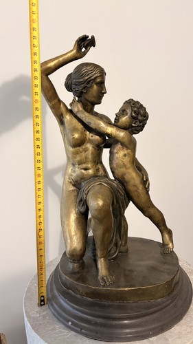 Titel bronzefigur frau - bronzefigur, mit