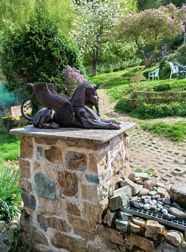 Sphinx echte alte - , bronze