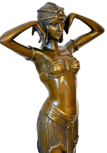 Art deko bronze tänzerin - deko,
