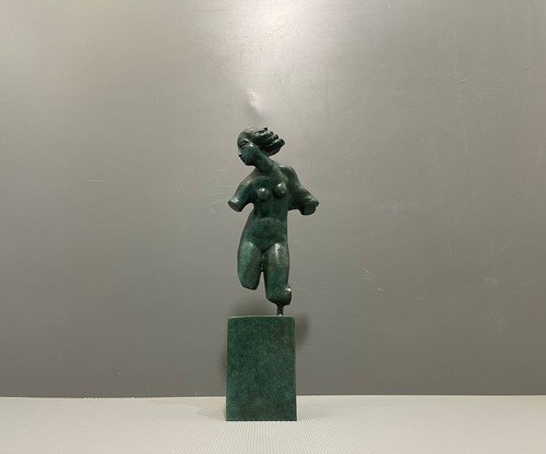 Bronze figur frau dame - bronze,