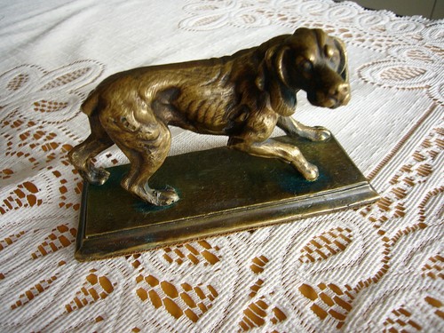 Hund bronze volkskunst - hund,, bronze,