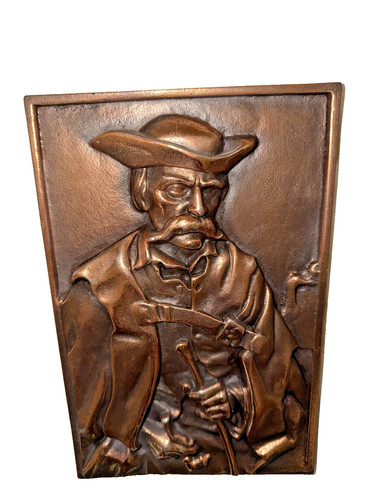 Bronze relief wandbild mann - relief,