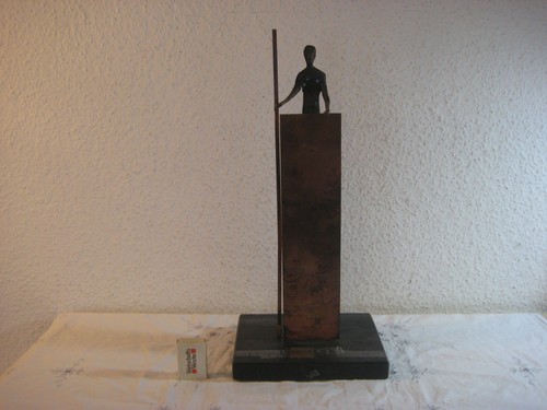 Moderne bronze figur - bronze,