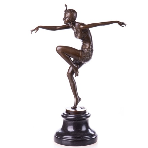 Art deco bronzefigur bronze - art,
