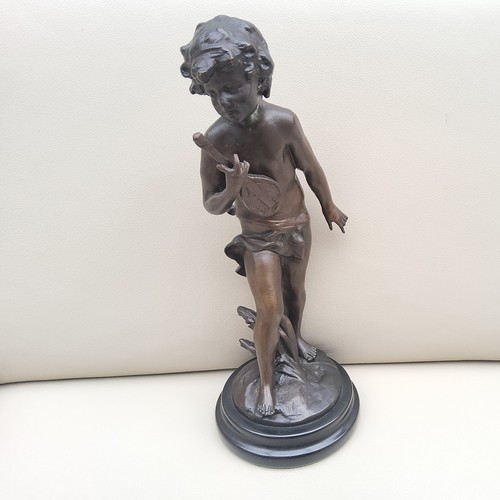 Bronze skulptur figur - figur, putto