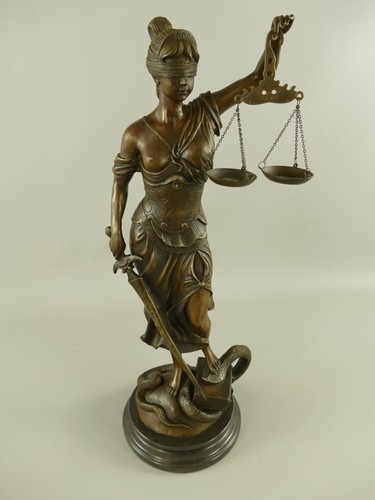 Bronzefigur justitia nach - bronzefigur,