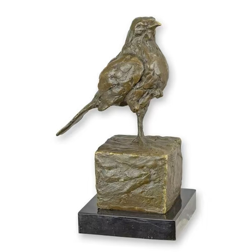 Bronze skulptur figur - /,