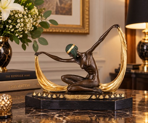 Art déco bronze skulptur - déco,