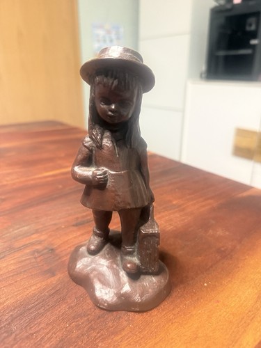 Bronzeskulptur figur mädchen - figur,