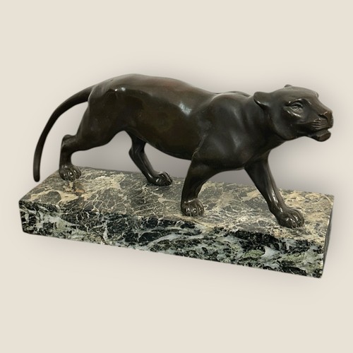 Bronze figur panther mit - panther,