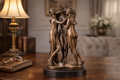 Bronzeskulptur drei - bronzeskulptur, „drei