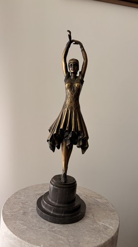 Art déco bronze tänzerin - bronze,