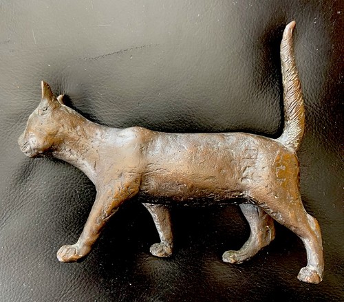 Alte bronze figur katze - alte,
