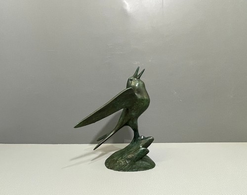 Bronze figur vogel wohl - vogel,