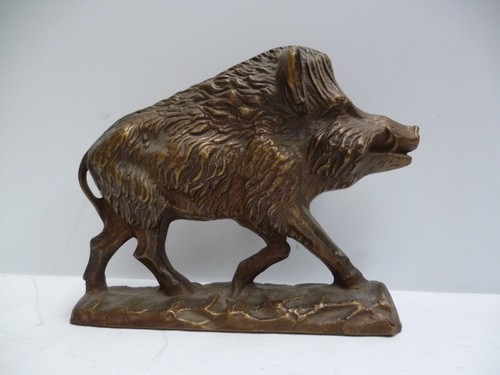 Eber bronze tierfigur - bronze,
