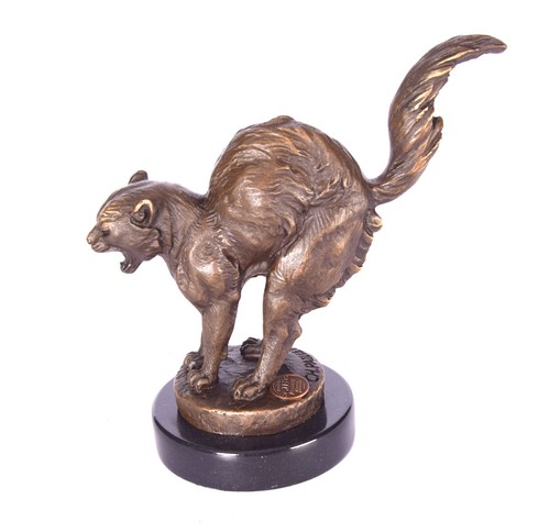 Bronze skulptur erschrockene - skulptur,
