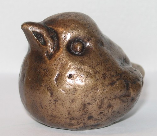 Massive bronzefigur form - massive,