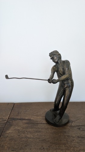 Bronzefigur golfer - bronzefigur, –