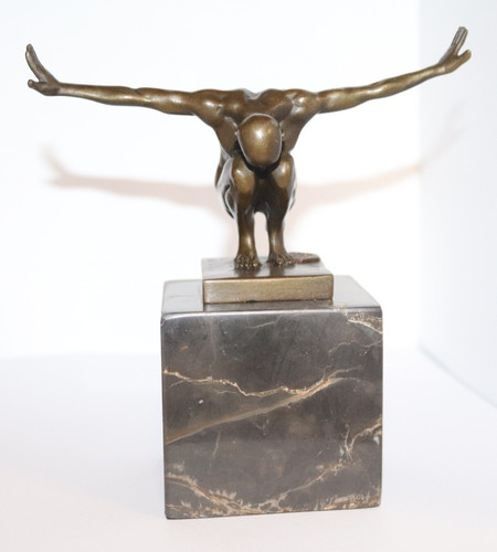 Bronze skulptur figur - skulptur, /