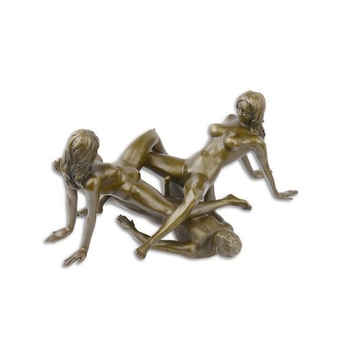 Bronzeskulptur akt einer - bronzeskulptur,