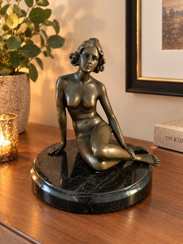 Bronze skulptur sitzender - skulptur,