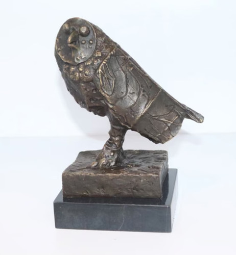 Bronze skulptur figur eule - figur, "eule"