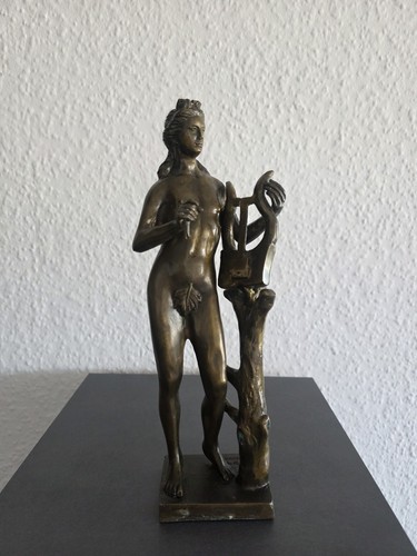 Bronze skulptur frau mit - bronze,