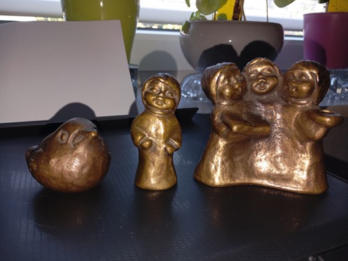 Schöne bronze singende - bronze, :