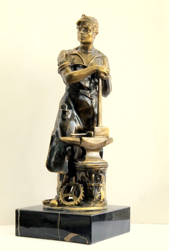Bronze skulptur schmied - bronze, am