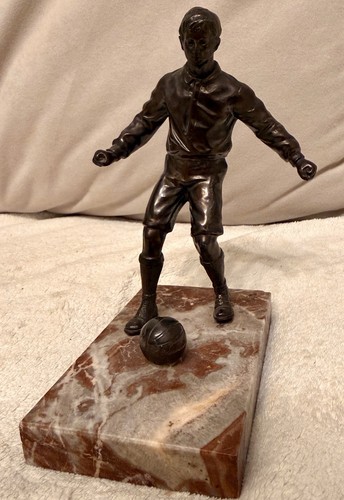 Bronze fußballer skulptur - bronze,