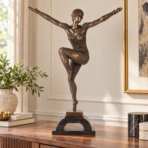 Bronze skulptur tänzerin nach - bronze,