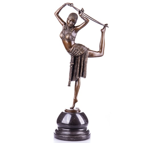 Art deco bronzefigur bronze - deco,