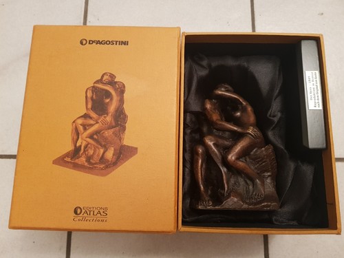Bronzefigur der kuss nach - kuss,